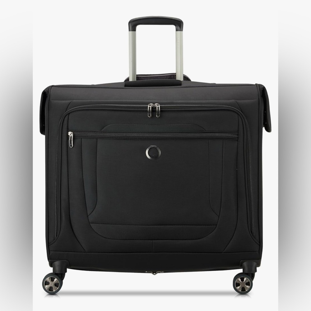 DELSEY PARIS Helium DLX Garment Bag with Spinner Wheels, Black